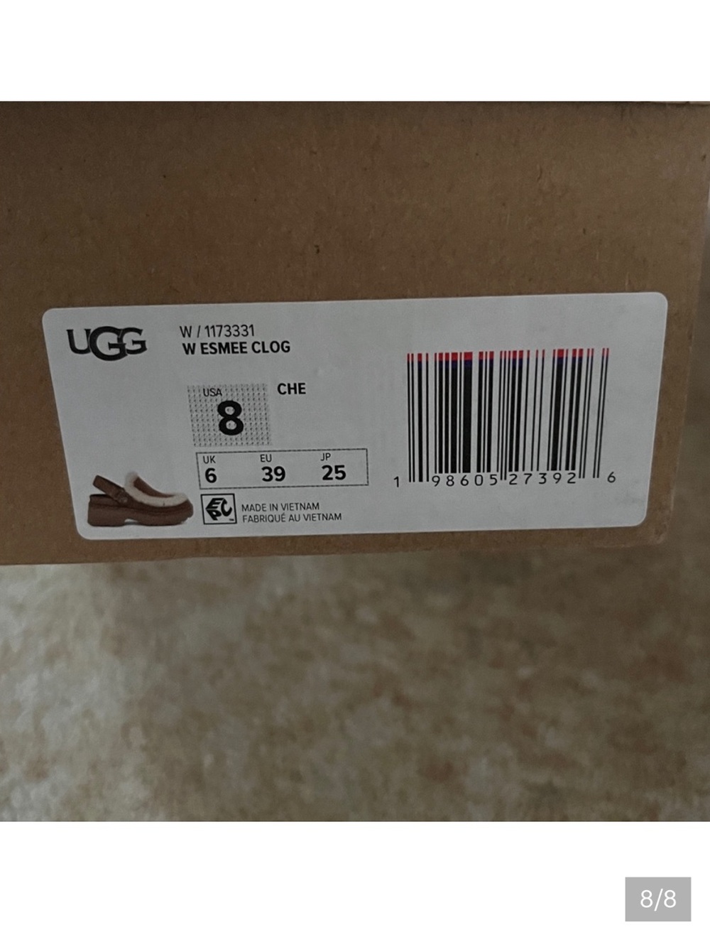 UGG Esme Suede Slingback Clogs - Picture 8 of 8